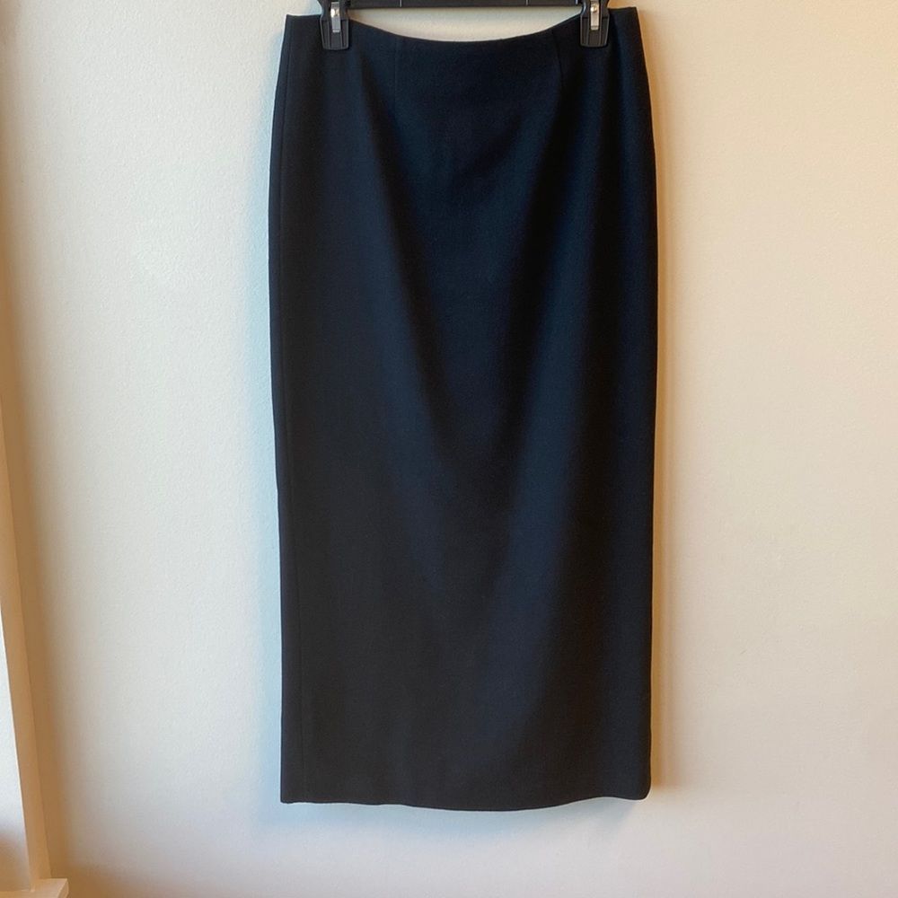 28 Shop wool pencil skirt midi 4 lined black